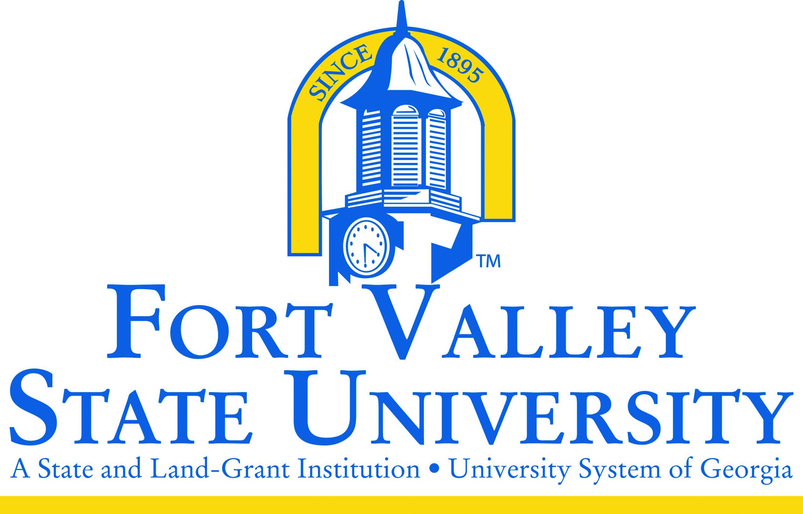 FVSU-Logo Logo of Fort Valley State University, featuring a clock tower and the text “Since 1895” above the university name.